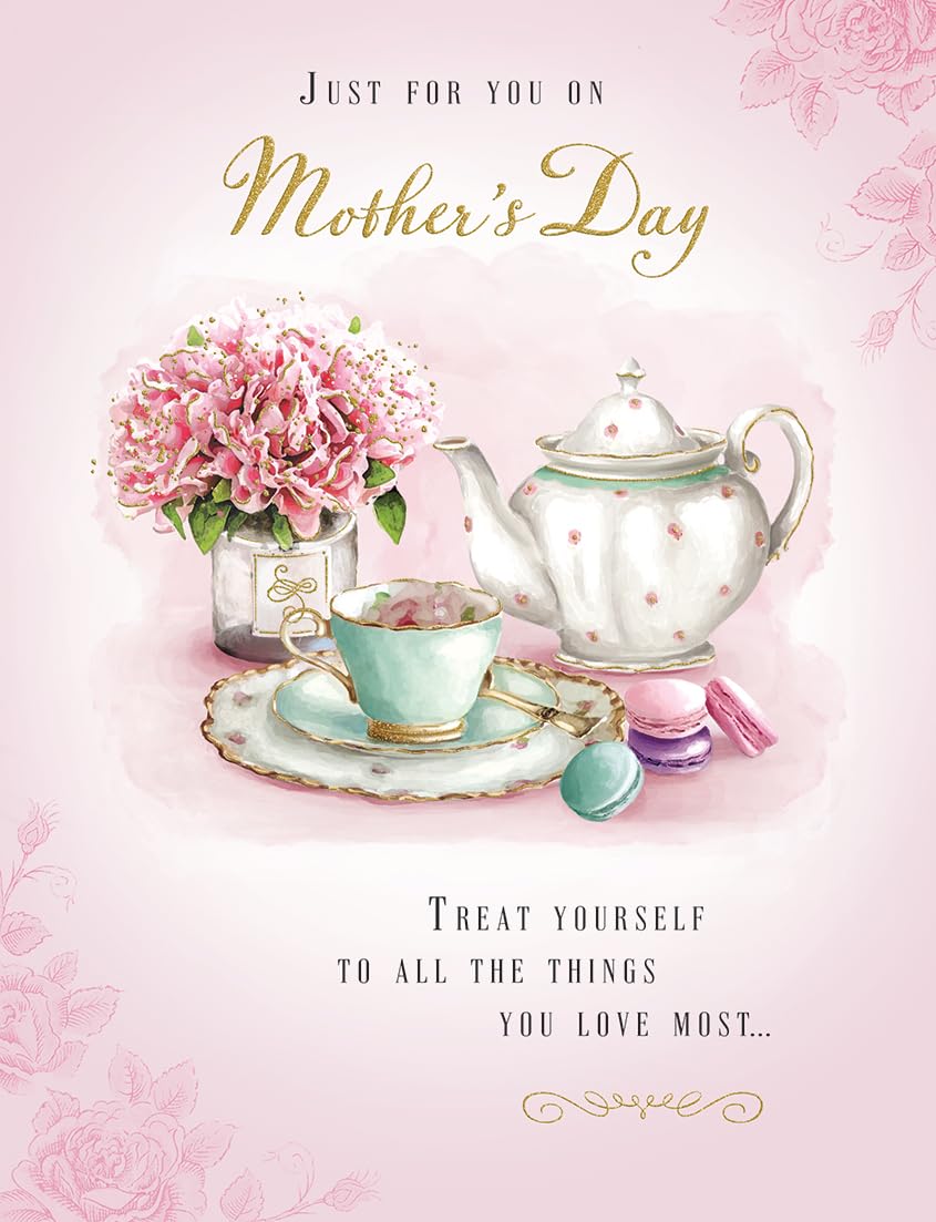 Piccadilly Greetings Mother's Day Card, Just For you - 8 x 6 inches