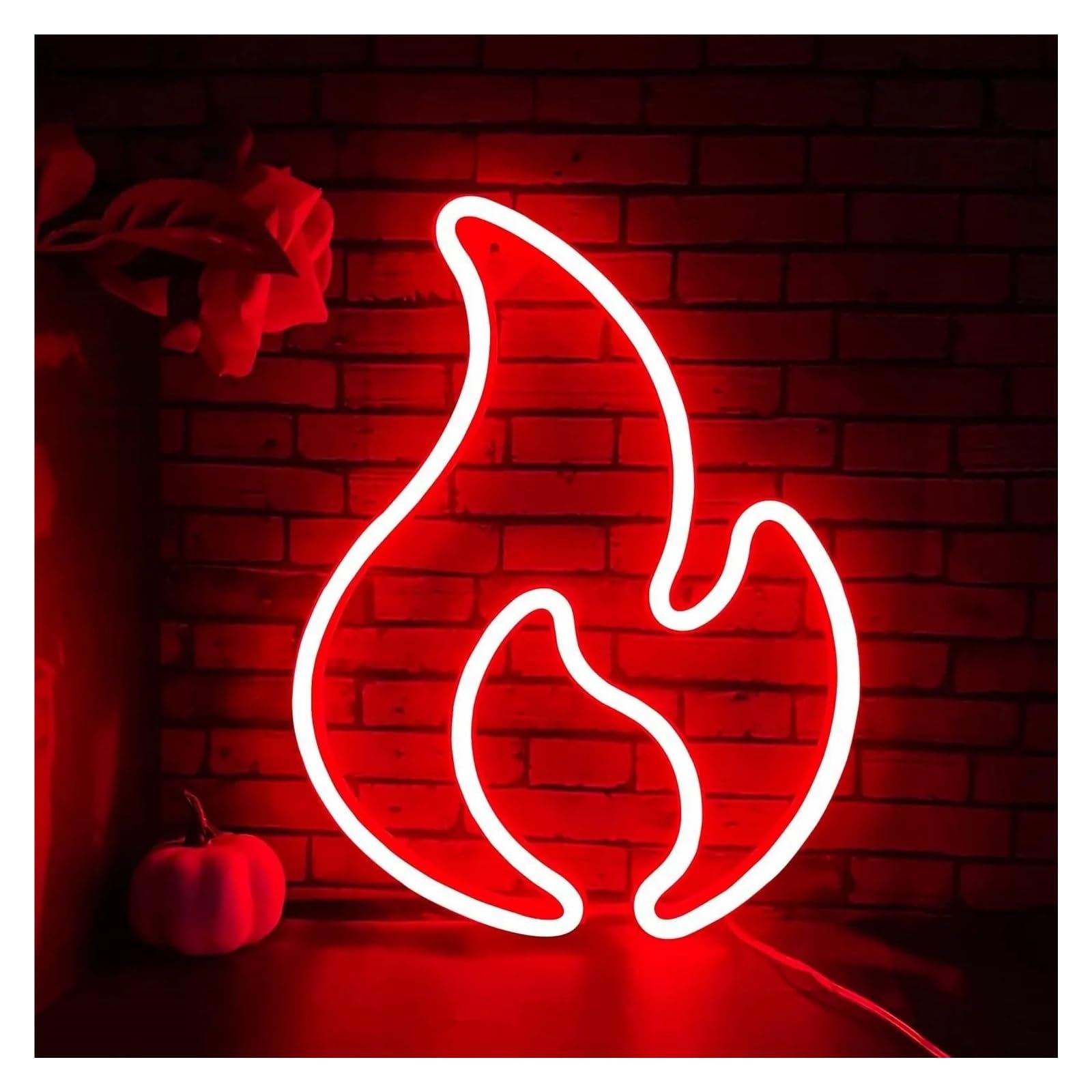 Lemst B Signs Lamp Flame Neon Sign Light Dimmable Us Powered For Edroom Game Room Home Man Cave Ar Store Clu Bistro Wall Decor 13Cmx30cm(B)