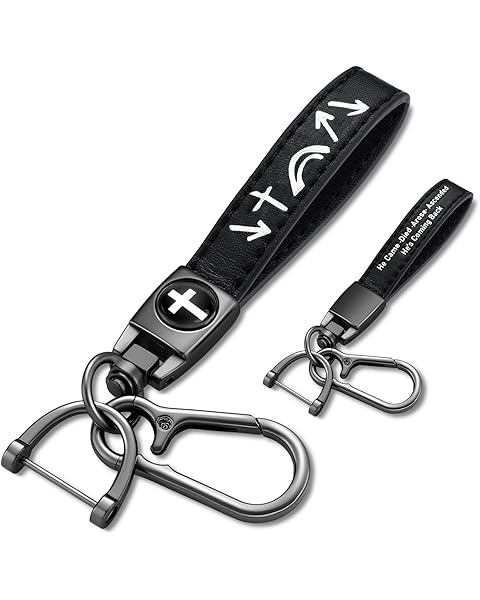 Christian Keychain for Men God Is First Leather Cross Jesus Keychain Salvation Gosp...