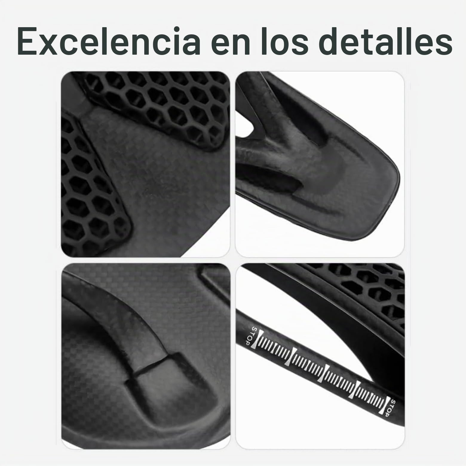 Sillín de bicicleta impreso en 3D, fibra de carbono, ligero, absorción de golpes, asiento de bicicleta para bicicleta de carretera