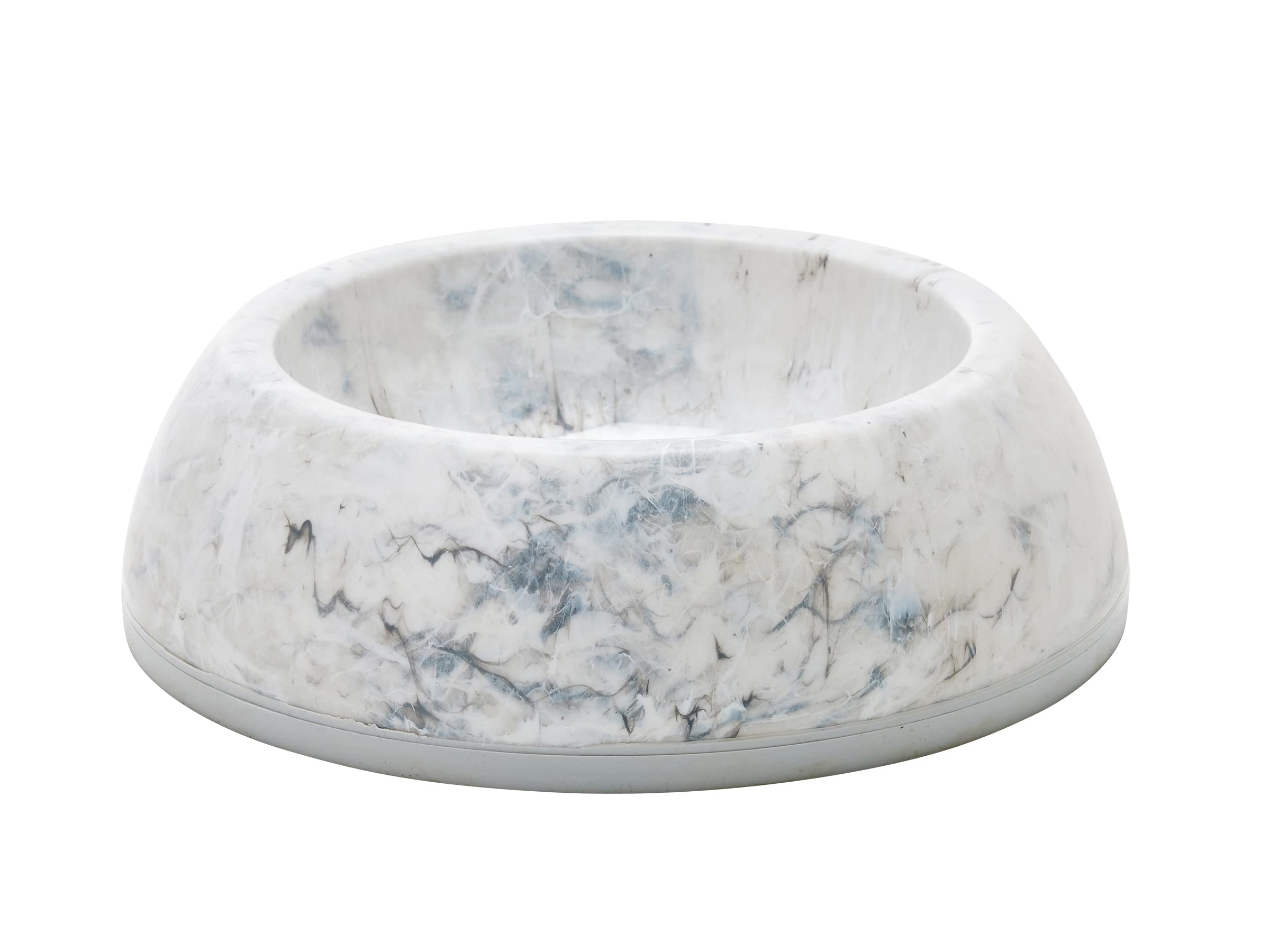 Savic Delice 3 Marble Feeder 1.2 L Diameter 18 cm, White and grey marbled