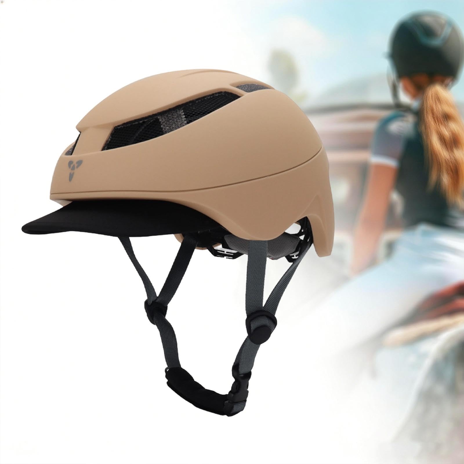 Casco Ecuestre con Diseño Transpirable Y Ligero Casco de Protección Ajustable para Equitación Gorra Lavable Fácil Equipo Resistente de Equitación