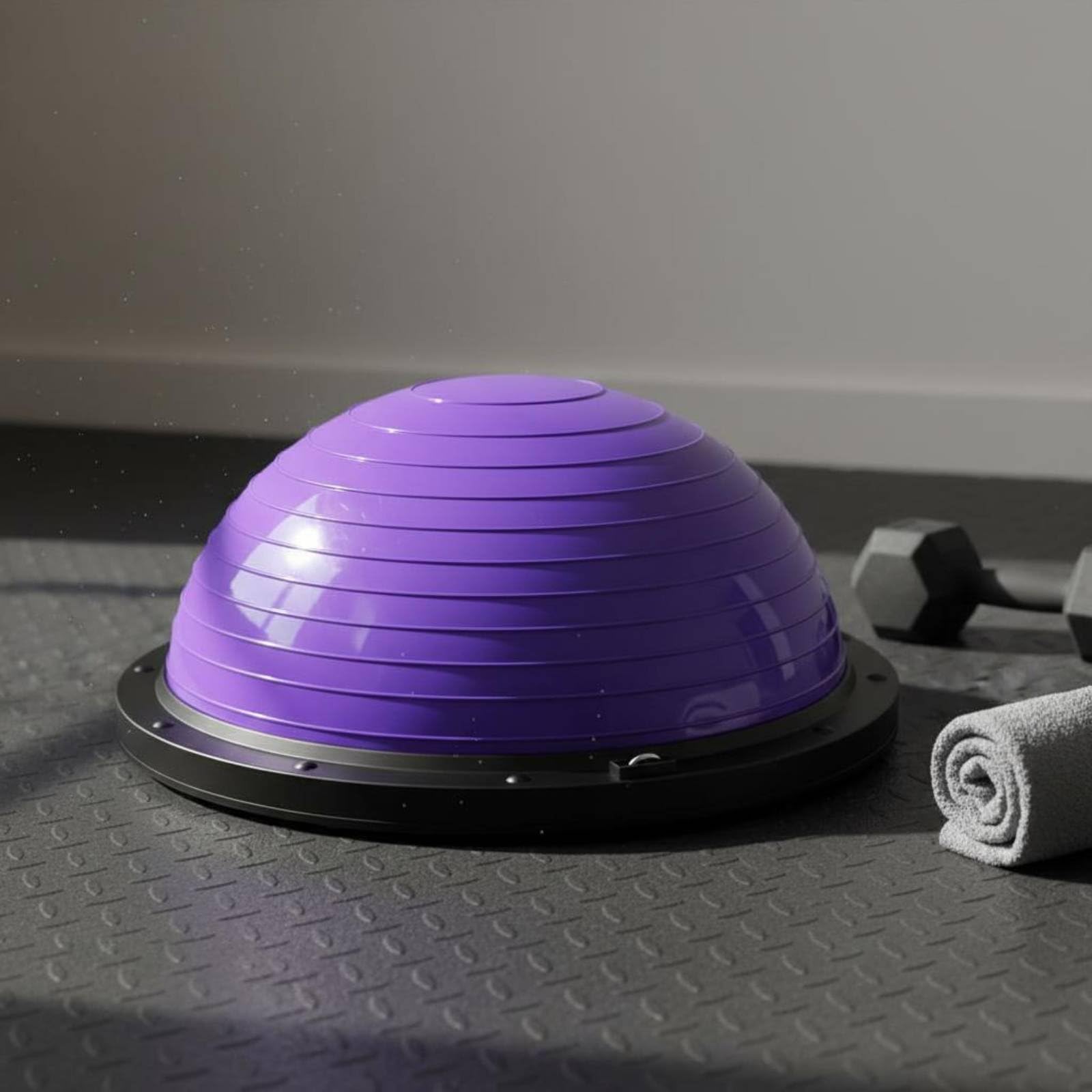 Palla Fitness Dome Superficie con Texture Semisfera di Equilibrio e PVC Resistenti Mezza Palla Ginnica per Pilates, Allenamento a Casa