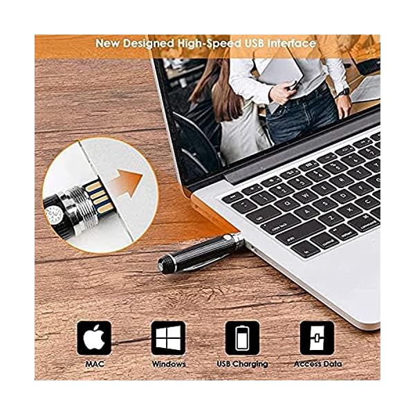 Hidden Camera Pen 1080P HD 2.5Hrs with 32GB SD Card - 2 in 1 - Camera Pen - Mini Body Camera, Card Reader, 5 Refills for Business, Conference, Security - Image 5
