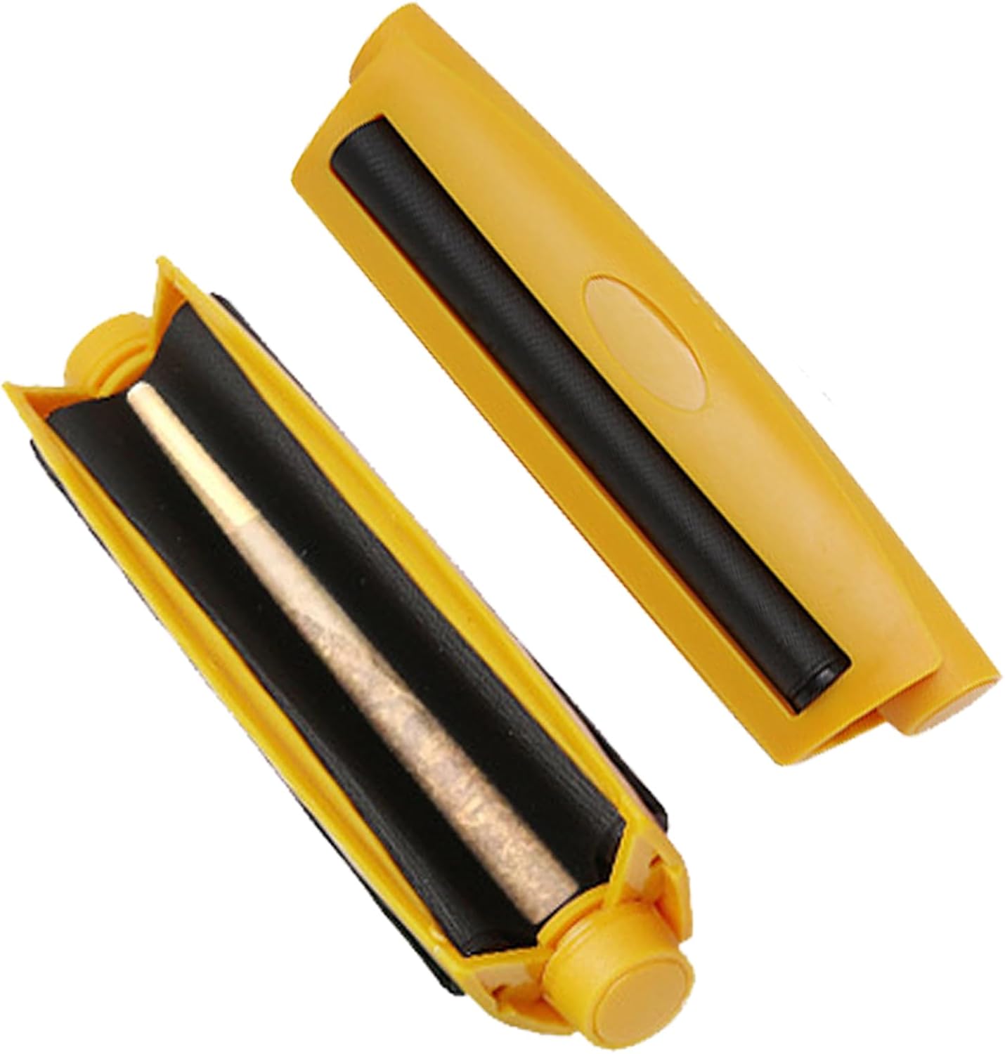 Cigarette Cone Roller, Cigarette Rolling Machine 110mm Plastic Cigarette Maker Black