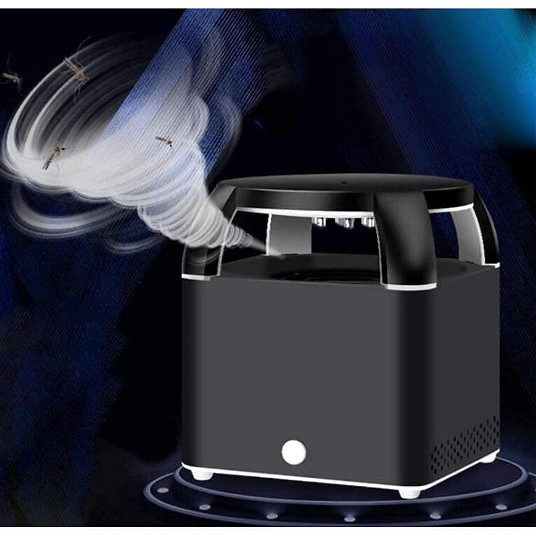 Repelente de Mosquitos USB para Interiores, Trampa para Mosquitos, lámpara LED eléctrica para Matar Mosquitos, luz USB para el hogar, Repelente de Insectos antimoscas, Blanco Blanco (Color: Negro)