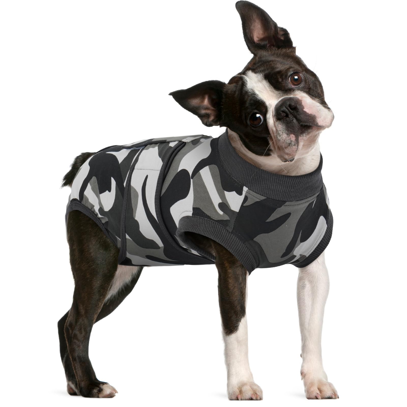 FUAMEY Dog Recovery Suit Male,Dogs Surgery Neuter Suits Puppy Spay Shirts for Female Protect Dog's Skin Anti Licking Abdominal Wounds Doggie Onesie