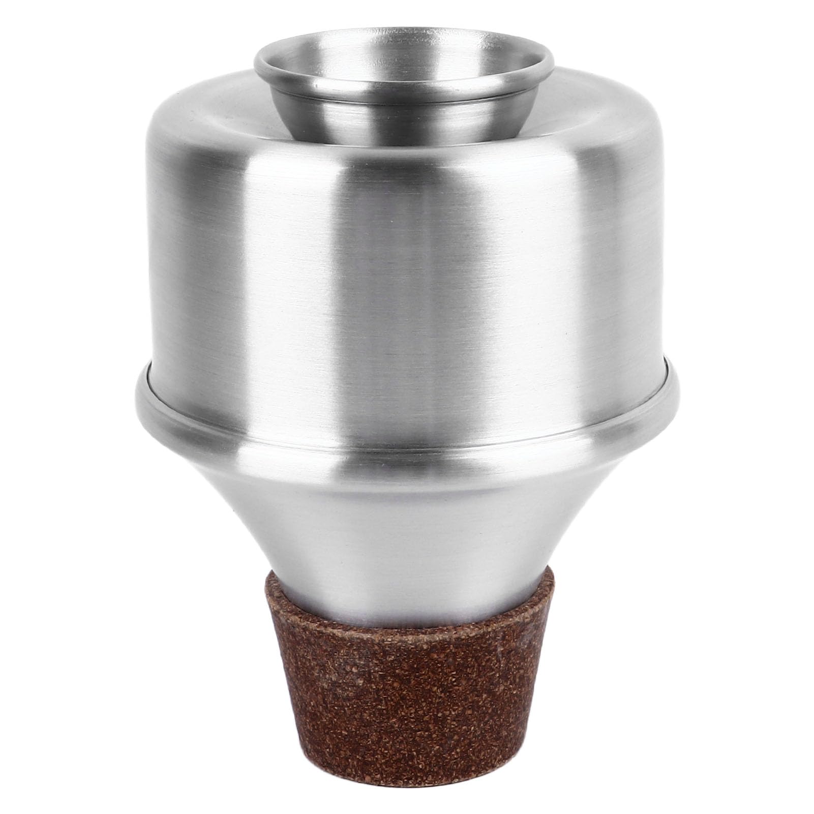 RiToEasysports Silenciador de Trompeta, Silenciador de Práctica de Trompeta de Aleación de Aluminio con Corcho para Interpretación Sinfónica Orquestal de Jazz (SILVER)