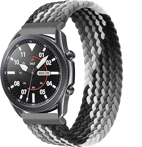 Correa elástica trenzada Solo Loop compatible con Samsung Galaxy Watch 3 de 1.772 inGalaxy Watch de 1.811 in, correa elástica de 0.866 in, correa