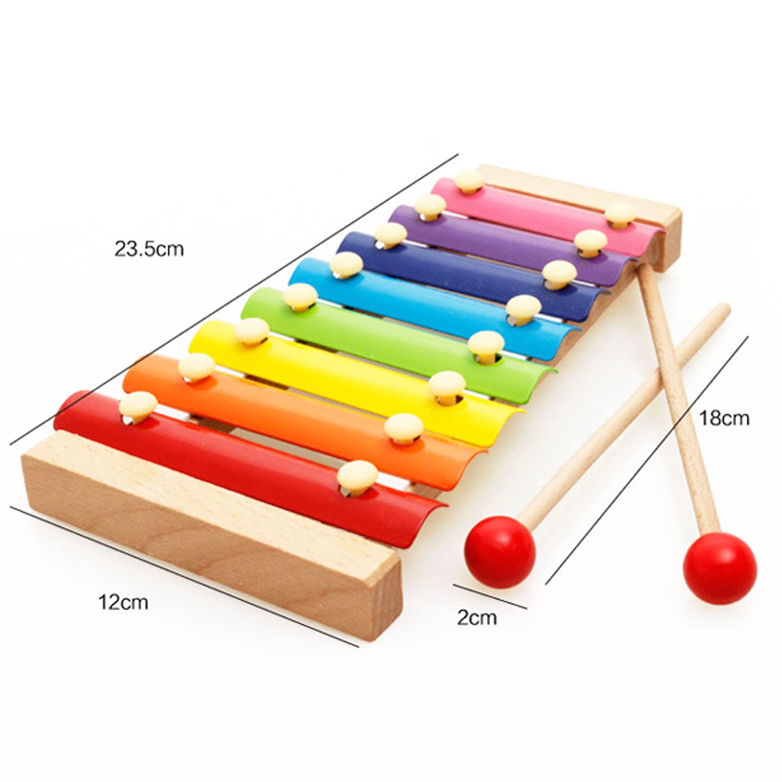 Xilofono Giocattoli Knock Pianoforte, Strumento Musicale Xilofono in Legno per Bambini