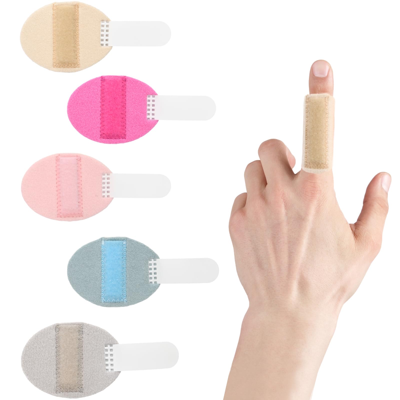 5pcs Supporto Per Stecche Per Dita, Tutore Stabilizzatore Dita Mano Con