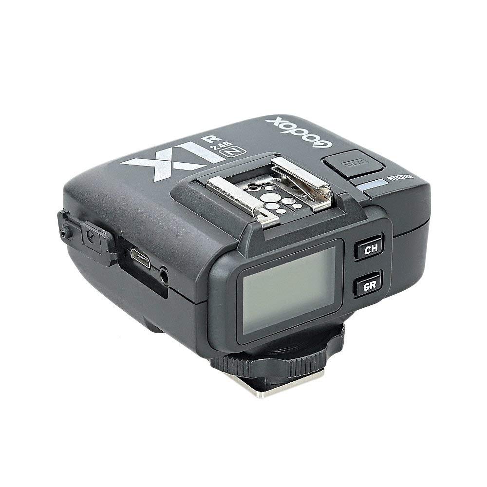 Godox X1R-N Récepteur de déclenchement de Flash sans Fil synchronisation Haute Vitesse du système X sans Fil 2.4G 1/8000s, Compatible X1N XPro-N XProII-N pour Nikon Caméra