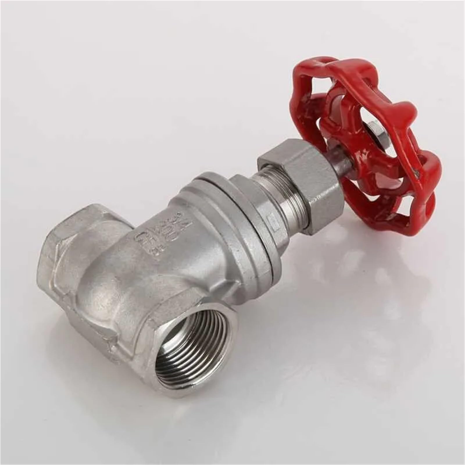 Valvola a saracinesca in acciaio inossidabile con filettatura femmina da 1/2" 3/4" 1" 2" DN15 DN20 DN25 DN32 DN40 DN50 passante 1,6 MPa per Petrolio(DN20)