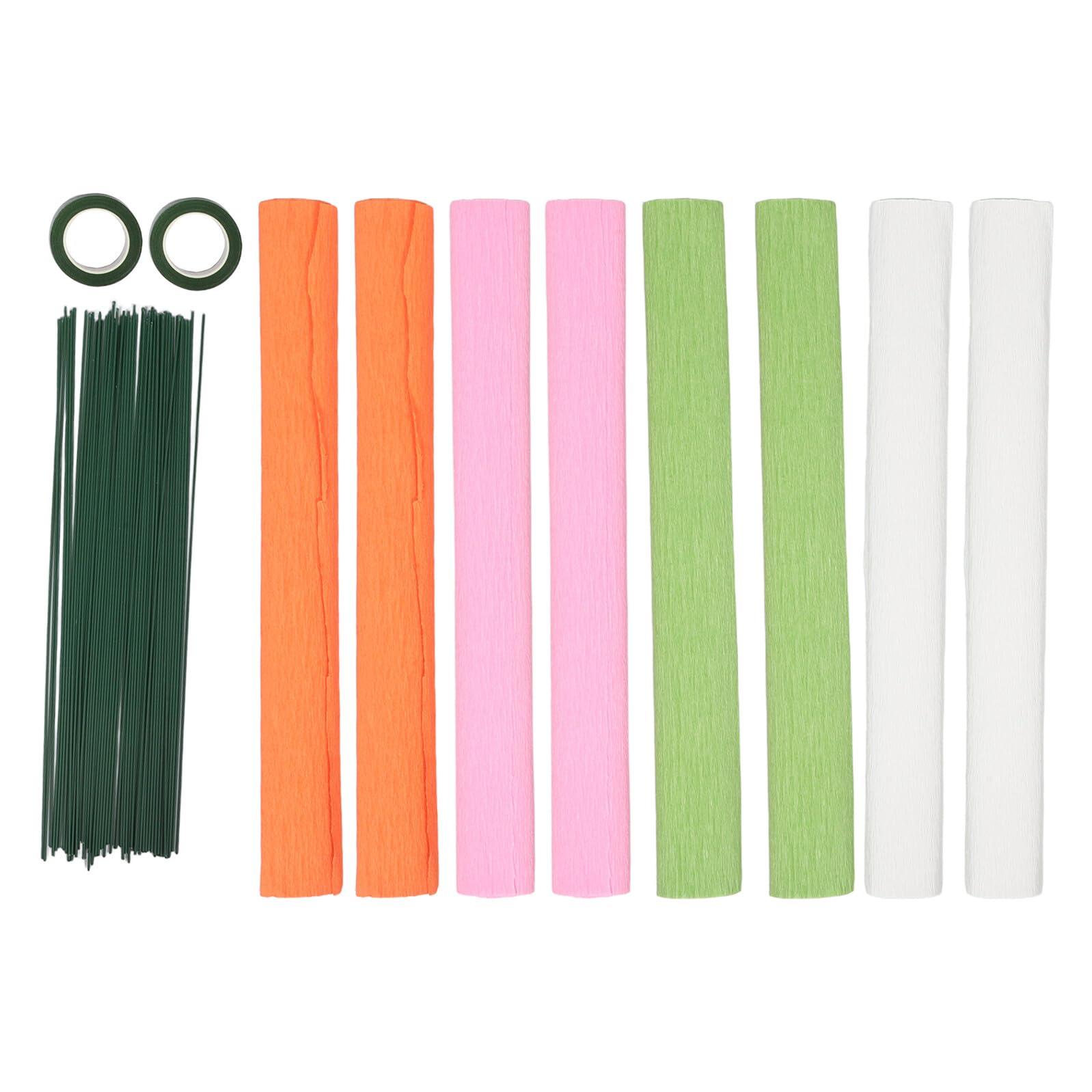 WEKAMOS Papel Crepé para Flores con Colores Vivos y Resistente de Papel Artesanal para Envoltura de Bodas Cumpleaños y Manualidades Decorativas
