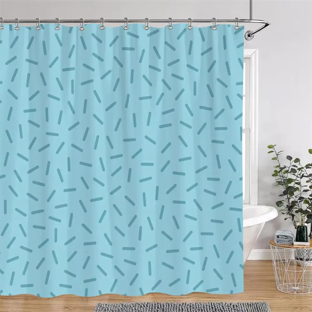 KELAIMI Colorful Polka Dot Shower Curtain,Aesthetic Geometric Bathroom Curtain with Hooks,Simple Quick Dry Waterproof Polyester Fabric Bathtub Curtain Style 5 180X210Cm