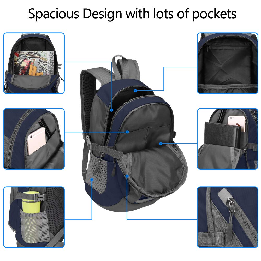 Bseash Zaino da escursionismo all'aperto di piccole dimensioni 20L, zaino da viaggio leggero e resistente all'acqua per bambini, ragazze, ragazzi, ciclismo, equitazione