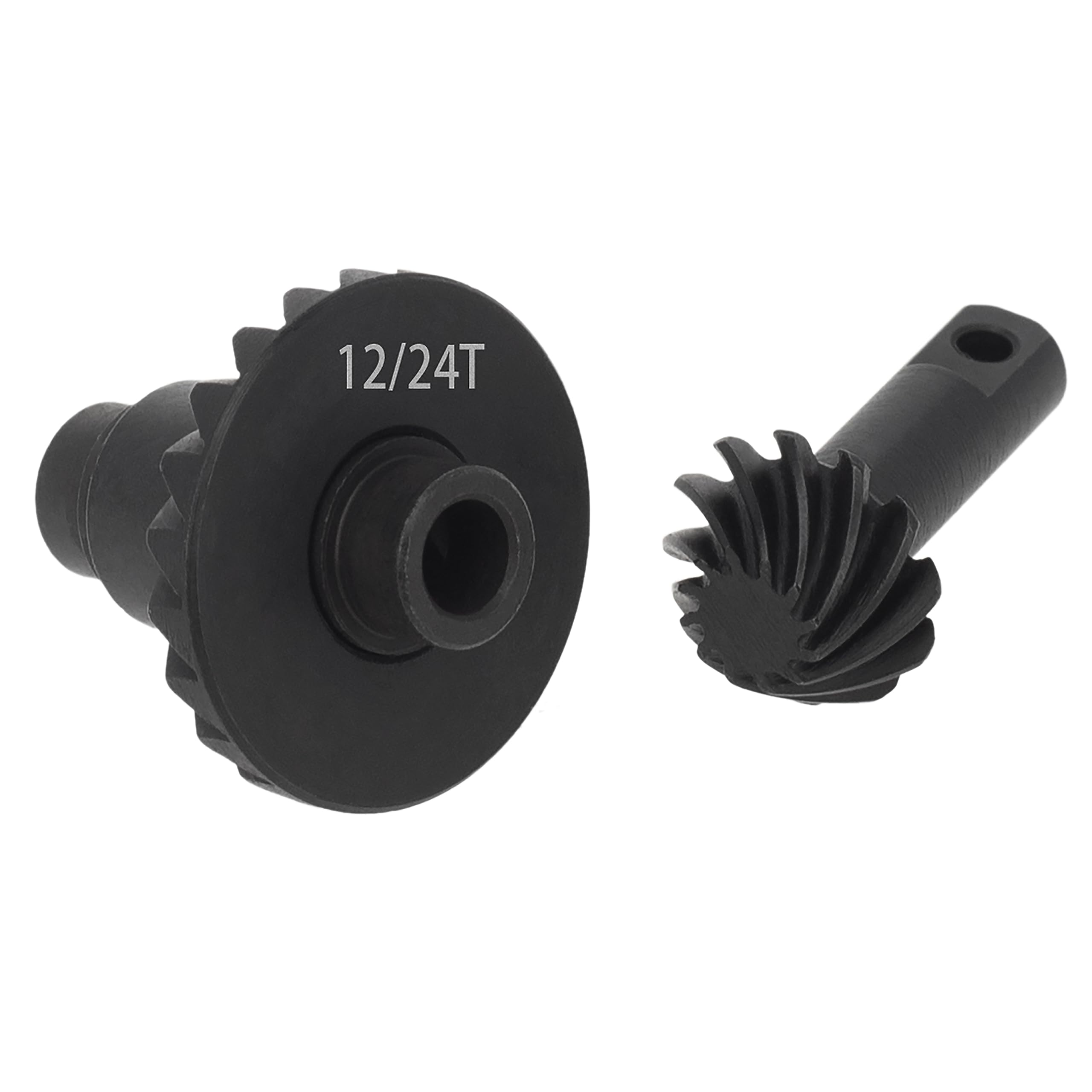 MEUS Racing 2 Pack 12-22T/24THelical Gear, Overdrive Gear, Spiral Gear Set for 1/18 TRX4M Climbing Bike Upgrade(12-24T)