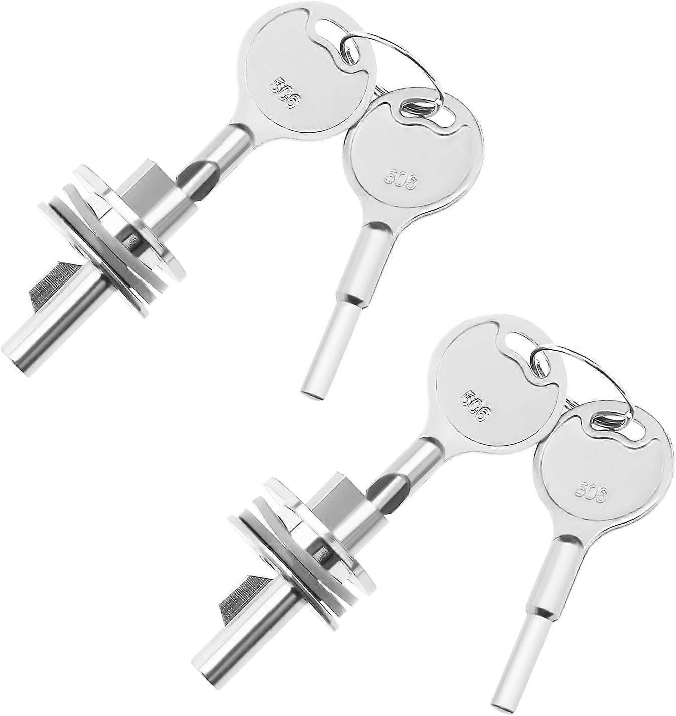Joyhappst Image Color Sets Glass Door Locks Sliding Showcase Cabinet Display Terrarium Lock With 4 Keys 25X25mm For Glass Cabinet Doors Doors And Windows Jewelry Cabinets