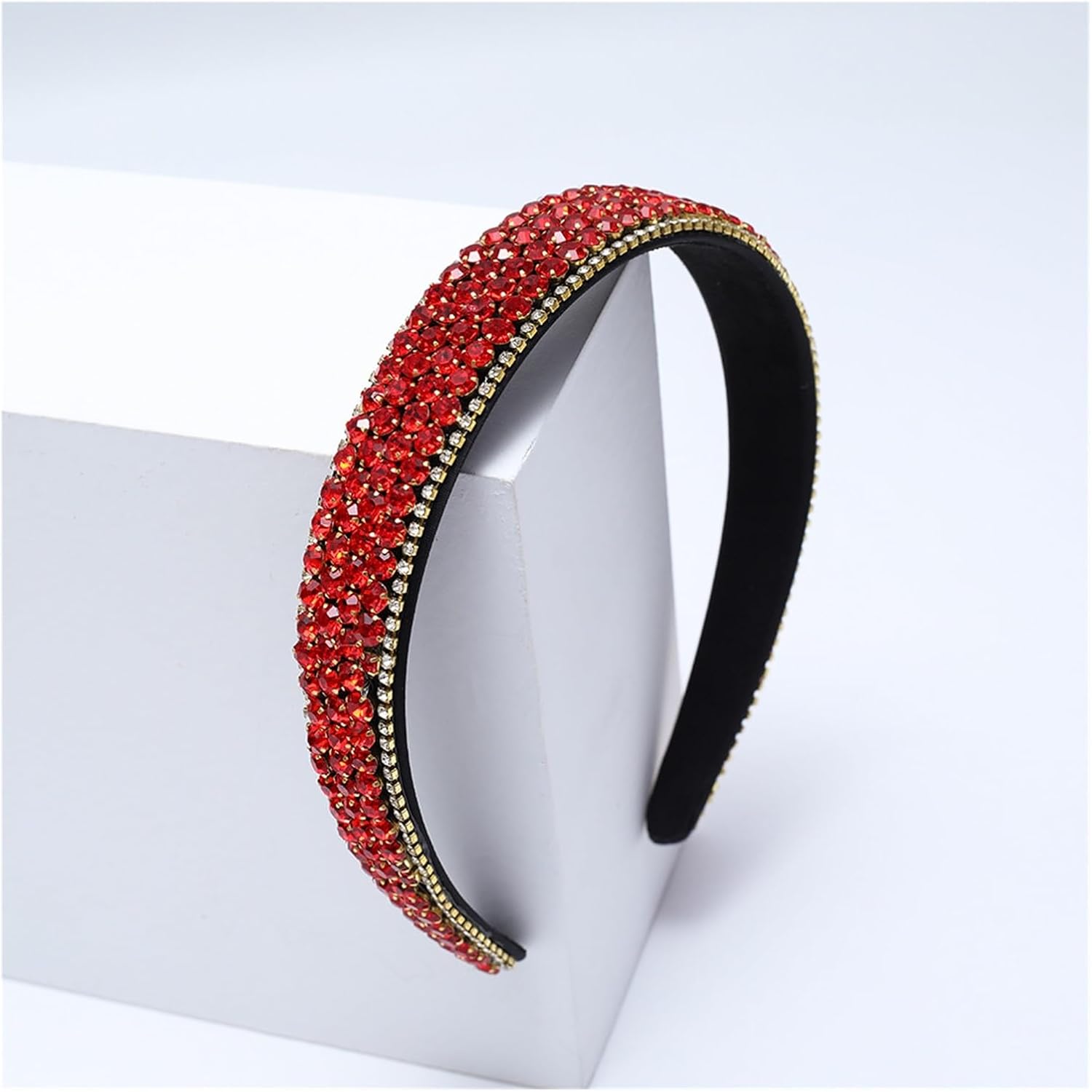 ヘッドバンド ラインストーン ヘアカード 滑り止め 子供用 エレガントな気質の帽子(C)