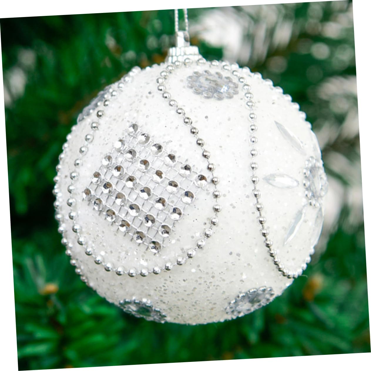 Alipis 10 Piezas Bolas de Navidad Christmas Tree Xmas Tree Bolas navideñas Colgante de Navidad Adornos navideños con Purpurina decoración de Navidad Colgante Decorativo Espuma