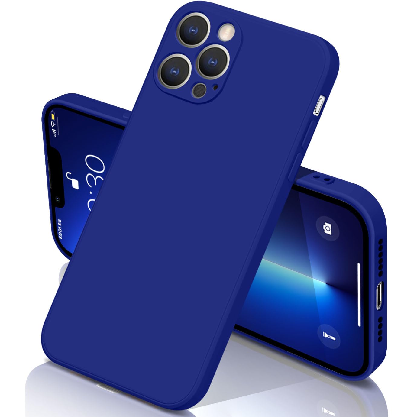 yakxixi iPhone 13 Pro シリコン ケース 耐衝撃 指紋防止 防汗 ストラップホール付き 軽量で握りやすい カメラ・画面保護