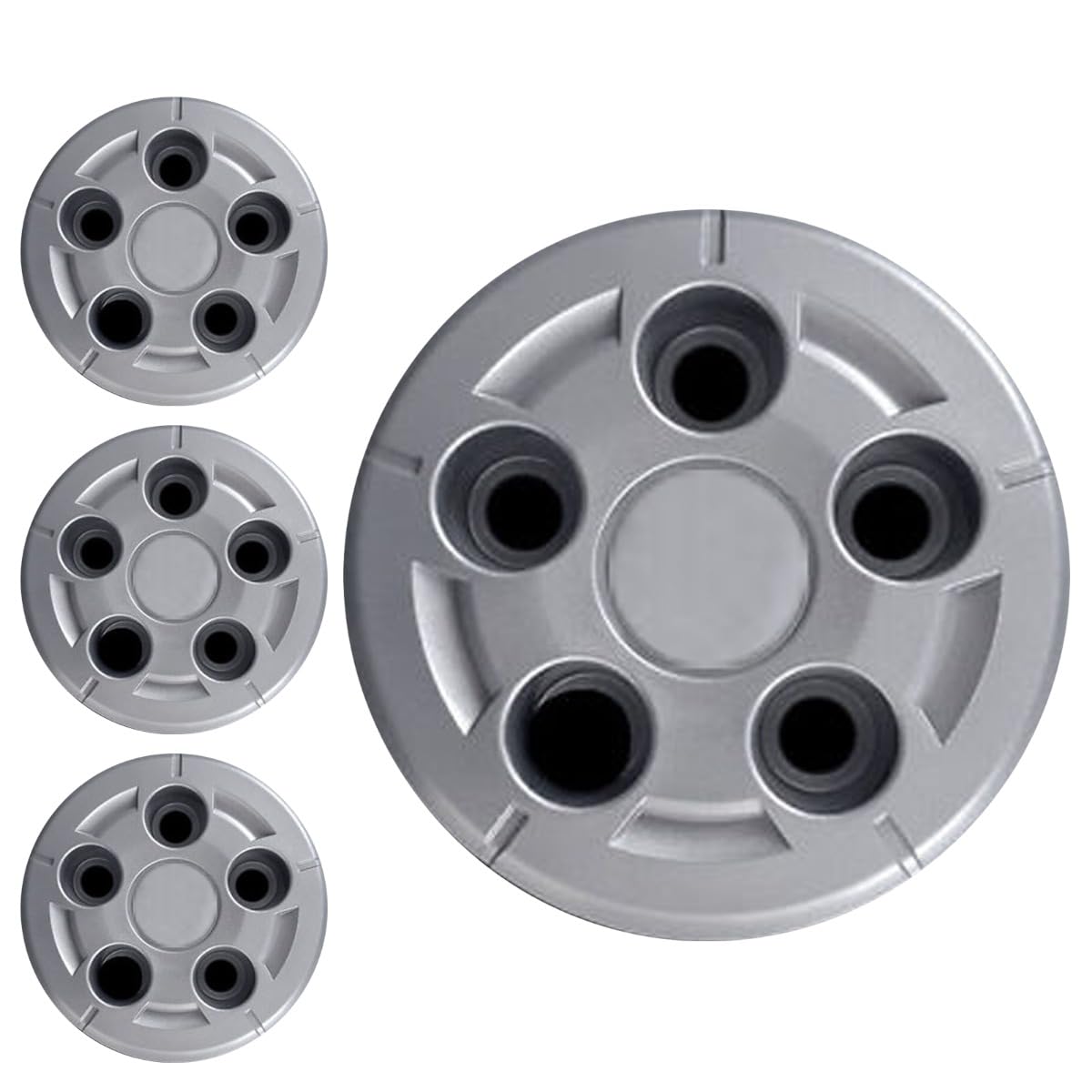 SERIE 4 BORCHIE - 4 COPRICERCHI COPPE RUOTA 9 PER FIAT DUCATO 07->16