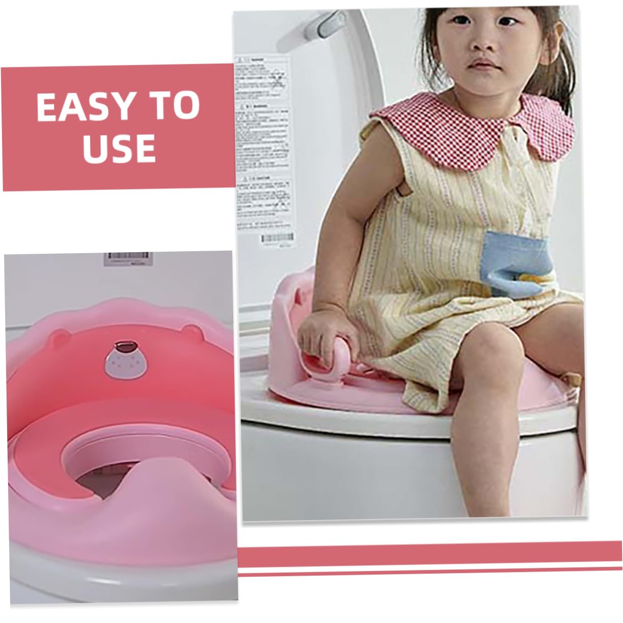 Asiento De Inodoro Portalibros Diseño Antideslizante y Escalera Extraíble Adecuado Para Entrenamiento De Baño Para Pequeños