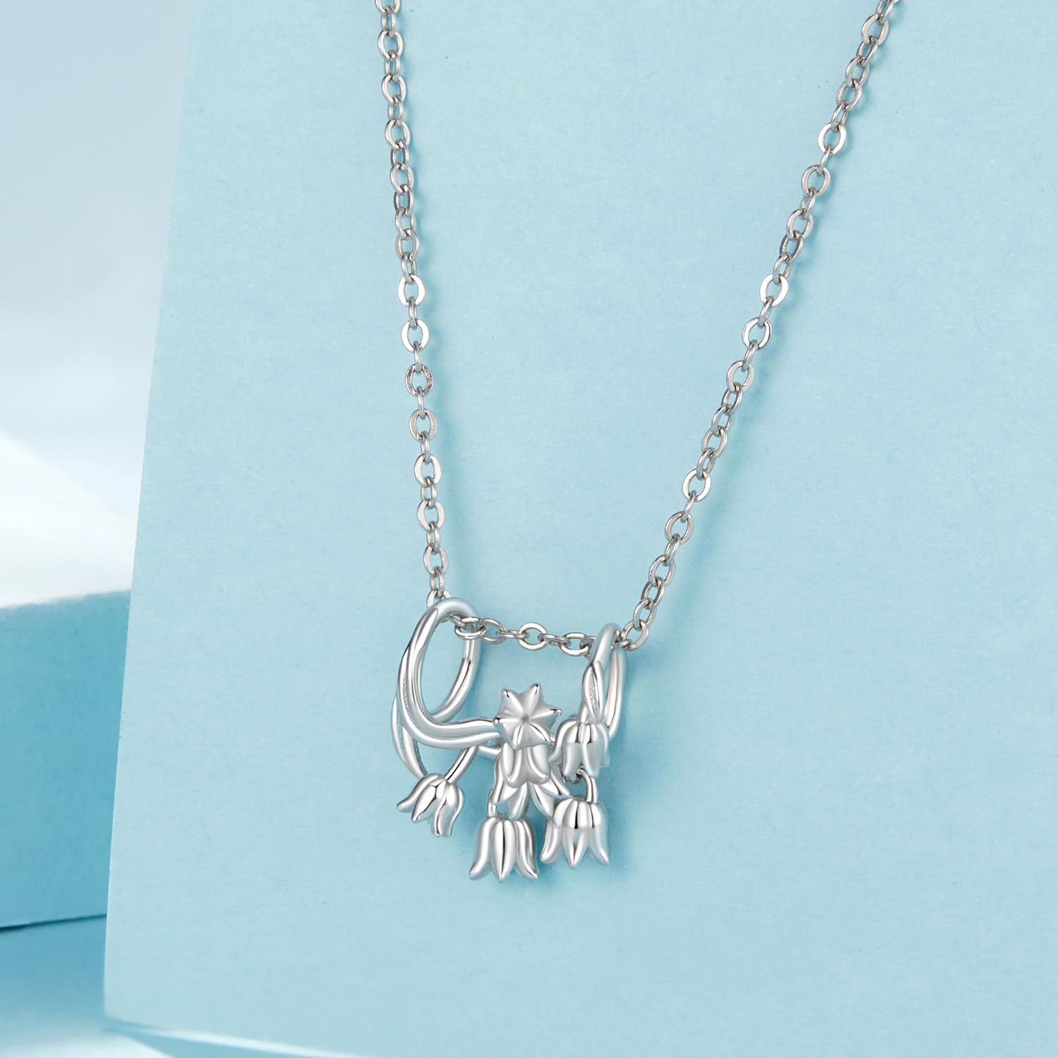 Lily of the Valley Charm 925 Sterling Silver Charm,SCC3011