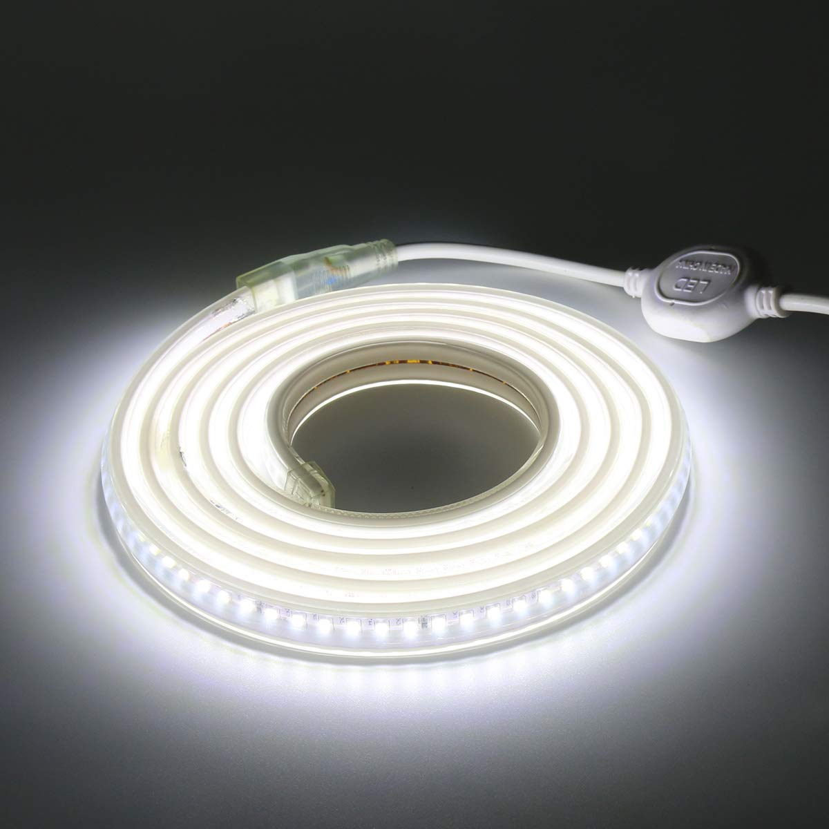 Striscia LED, fascia LED, nastro LED, striscia luminosa LED 220 V CA 2835 IP68 impermeabile 144 LED/m, 900 LM, striscia LED fascia luminosa, Bianco freddo, 6m