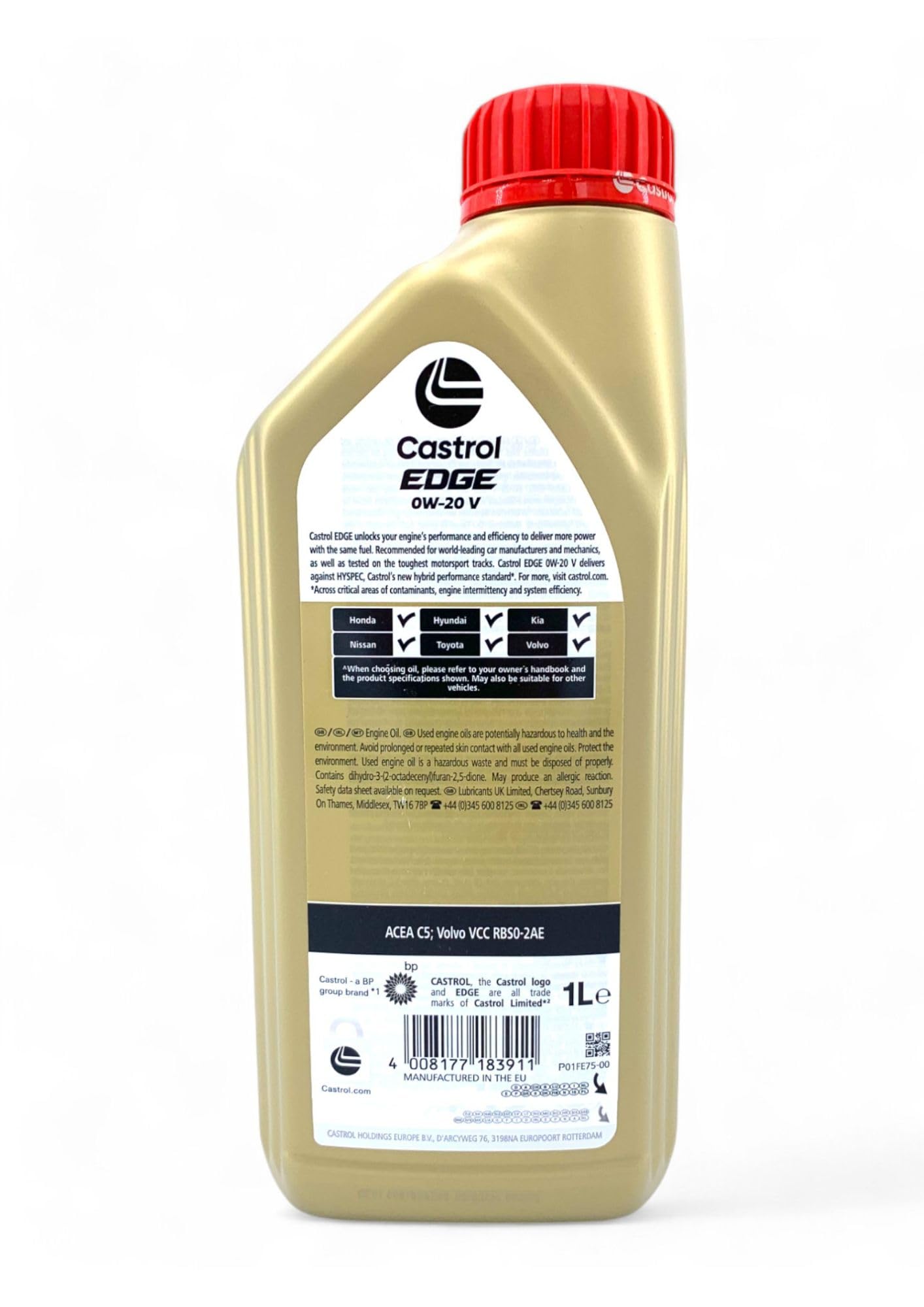 Castrol Edge 0w20 V Olio motore auto benzina diesel lubrificante con Portachiavi Cavatappi conf. 5x1lt