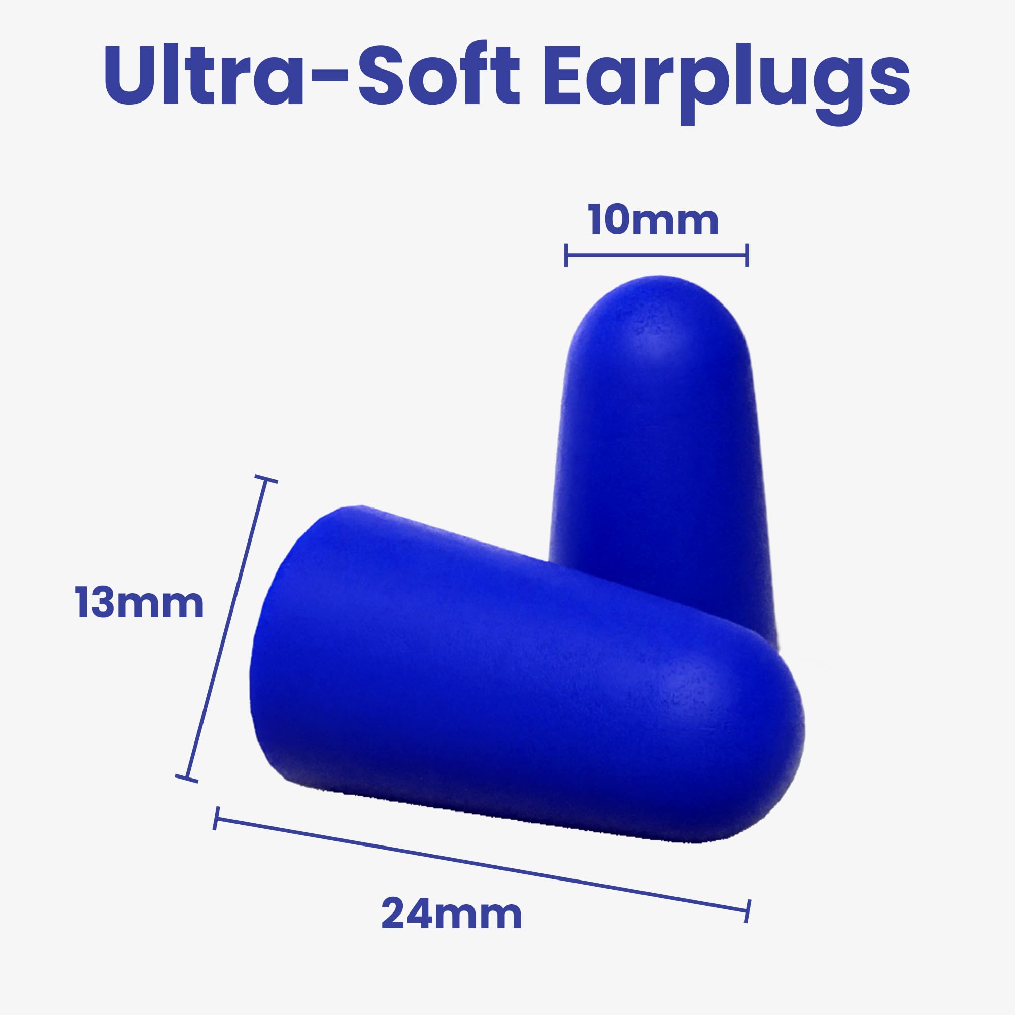 SnoozePlugs - Tapones de espuma ultra suaves para dormir, 120 cómodos tapones de espuma para los oídos para dormir de lado, 33 dB NRR, tapones nocturnos para bloquear ronquidos, cancelación de ruido