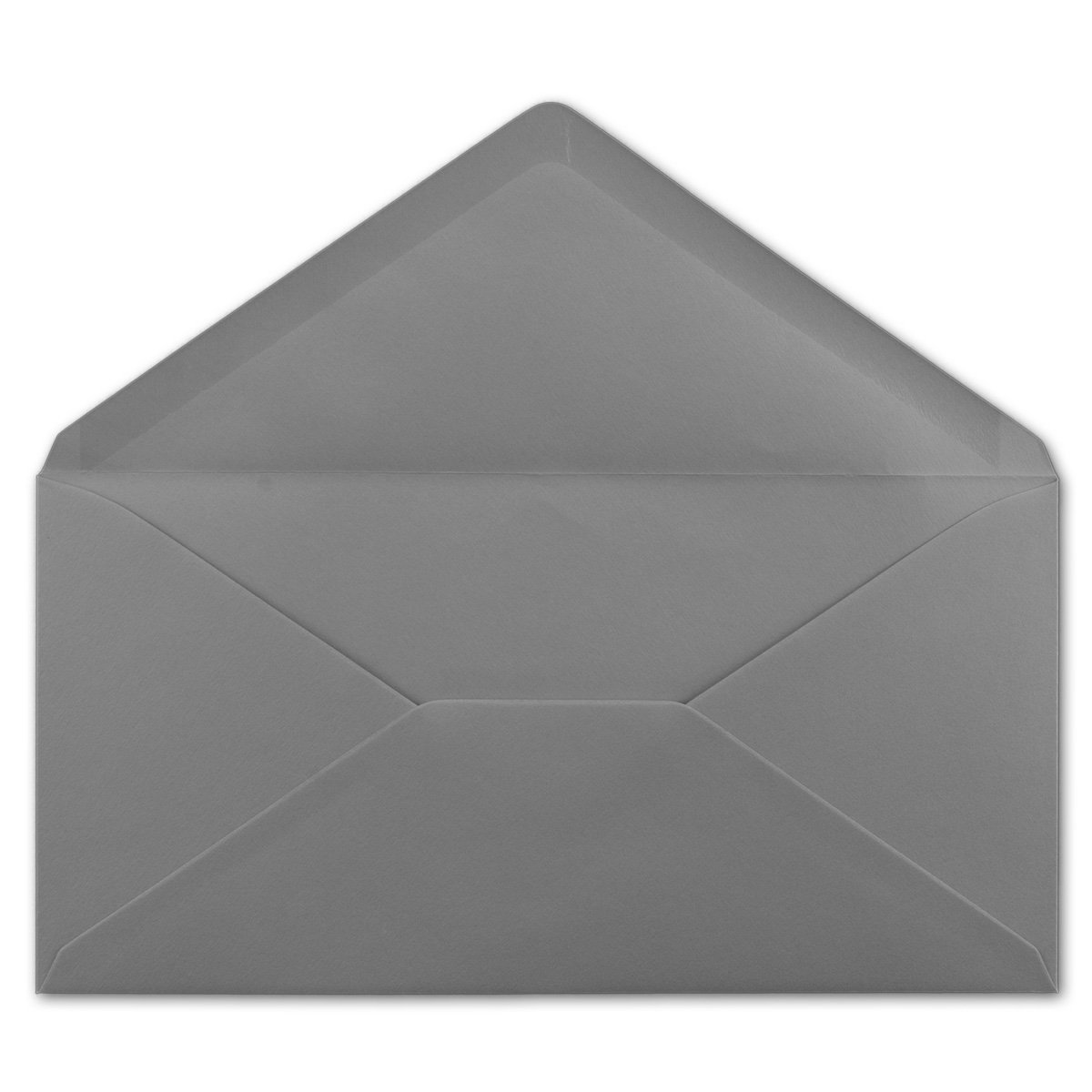 Koperty 50 DIN długie DIN, szare, 22 x 11 cm -120 g/m², przyklejane na mokro koperty pocztowe bez okienka, idealne na Boże Narodzenie, kartki z życzeniami, zaproszenia od firmy Leuchtxx-Agent