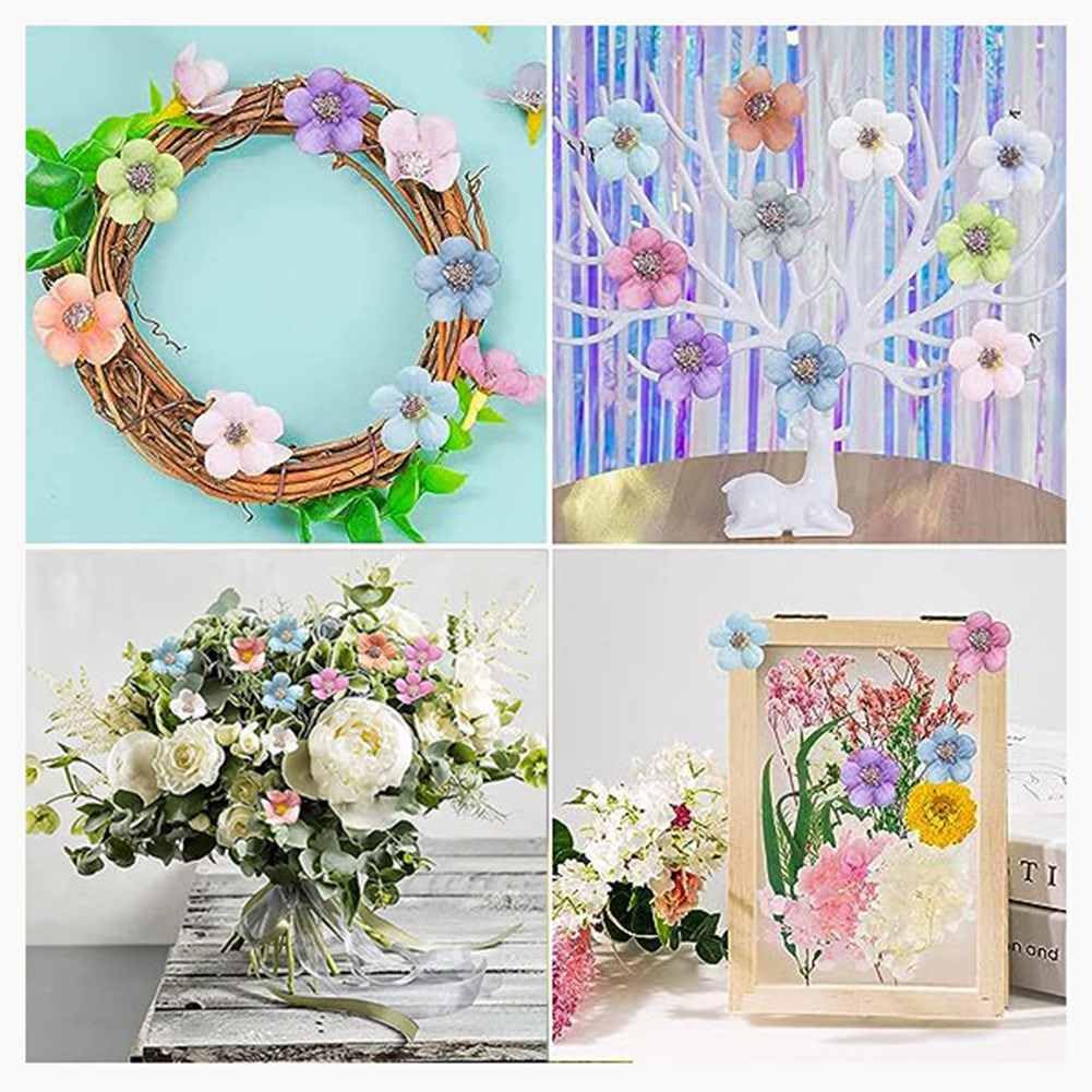 10 Fiori Finti In Seta Blu Per Decorazioni Fai Da Te: Teste Di Fiori Artificiali Di 9 Cm Per Matrimoni, Centrotavola, Bouquet, Addobbi Festa E Casa