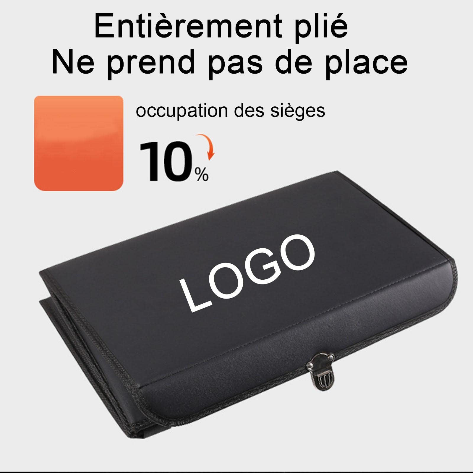 Organiseur de Coffre, Logo personnalisé Organisateur de Coffre, Organiseur de Coffre de Voiture Pliable, Imperméable, Grande Capacité, Organiseur de Coffre avec Manipuler Résistant