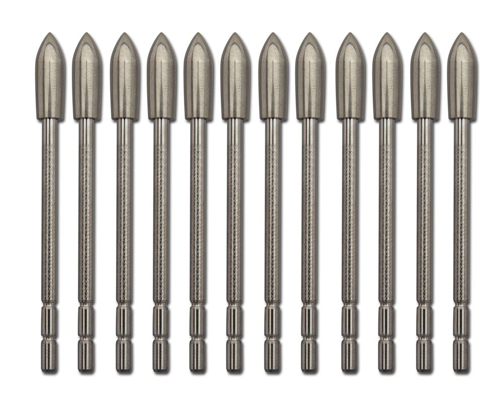 Carbon Express Nano-XR A1 Tool Steel Point, 110-90 Grain Adjustable Weight, Size #2 (Fits Nano-XR 530-730), 12-Pack