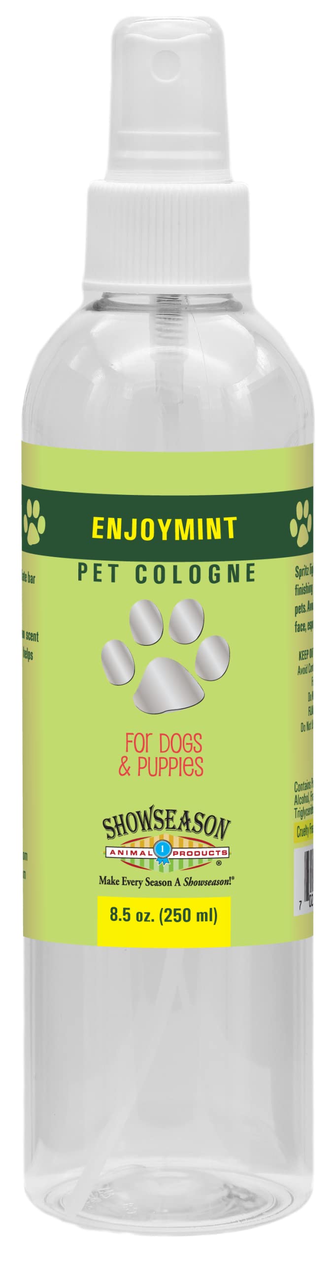 Showseason® Enjoymint Dog Cologne 8.5 oz | Dog Perfume Long Lasting | Deodorizing Spray
