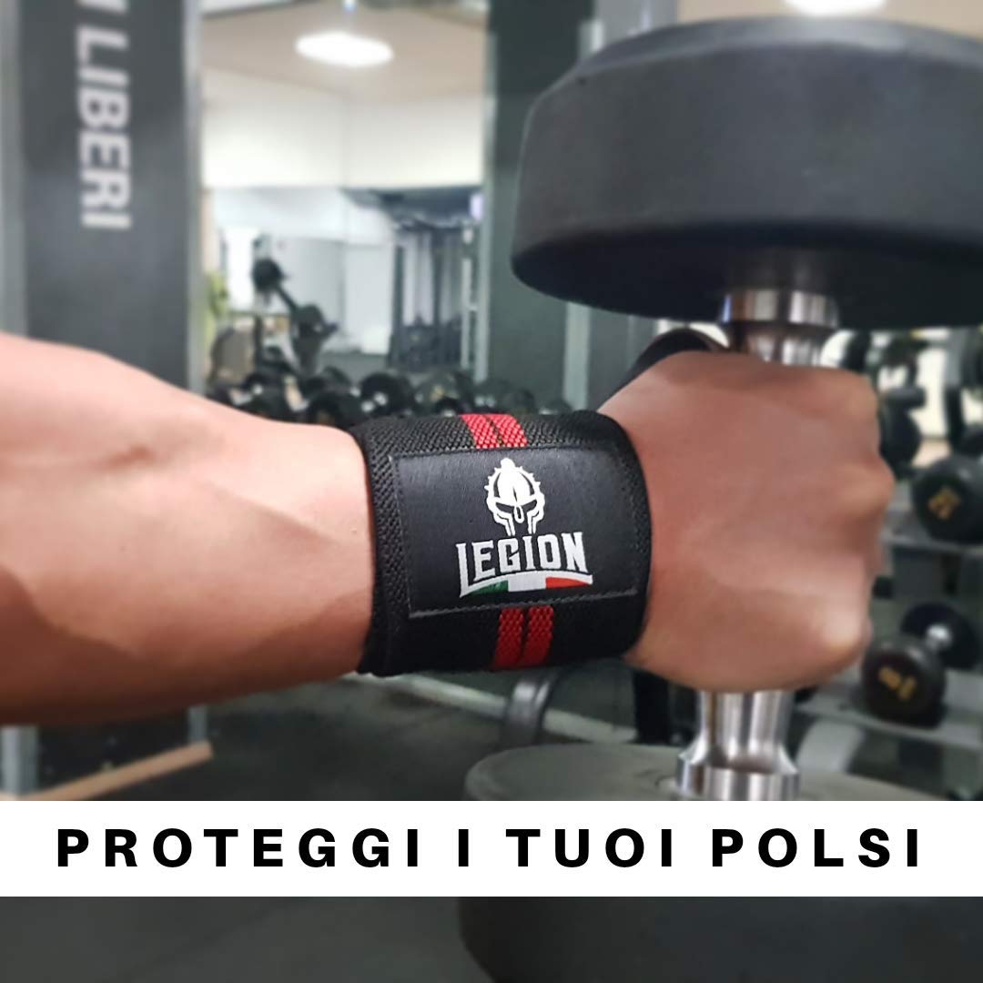 Fasce Da Polso Per Allenamento - Wrist Wraps In Cotone Per Sollevamento Pesi E Crossfit - Foto 7