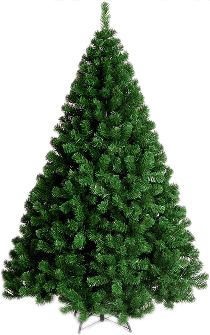 Aiwanto 5FT-7FT Christmas Ornamental Artificial Tree with Metal Stand, Holiday Decoration Christmas Pine Tree for Home, Office, Party,With 400-1000 Branch Tips (2.1M(900 Branch Tips))