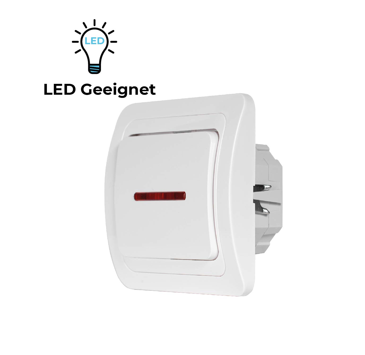 Variateur LED pour commande infrarouge par télécommande TV ou bouton poussoir - Blanc