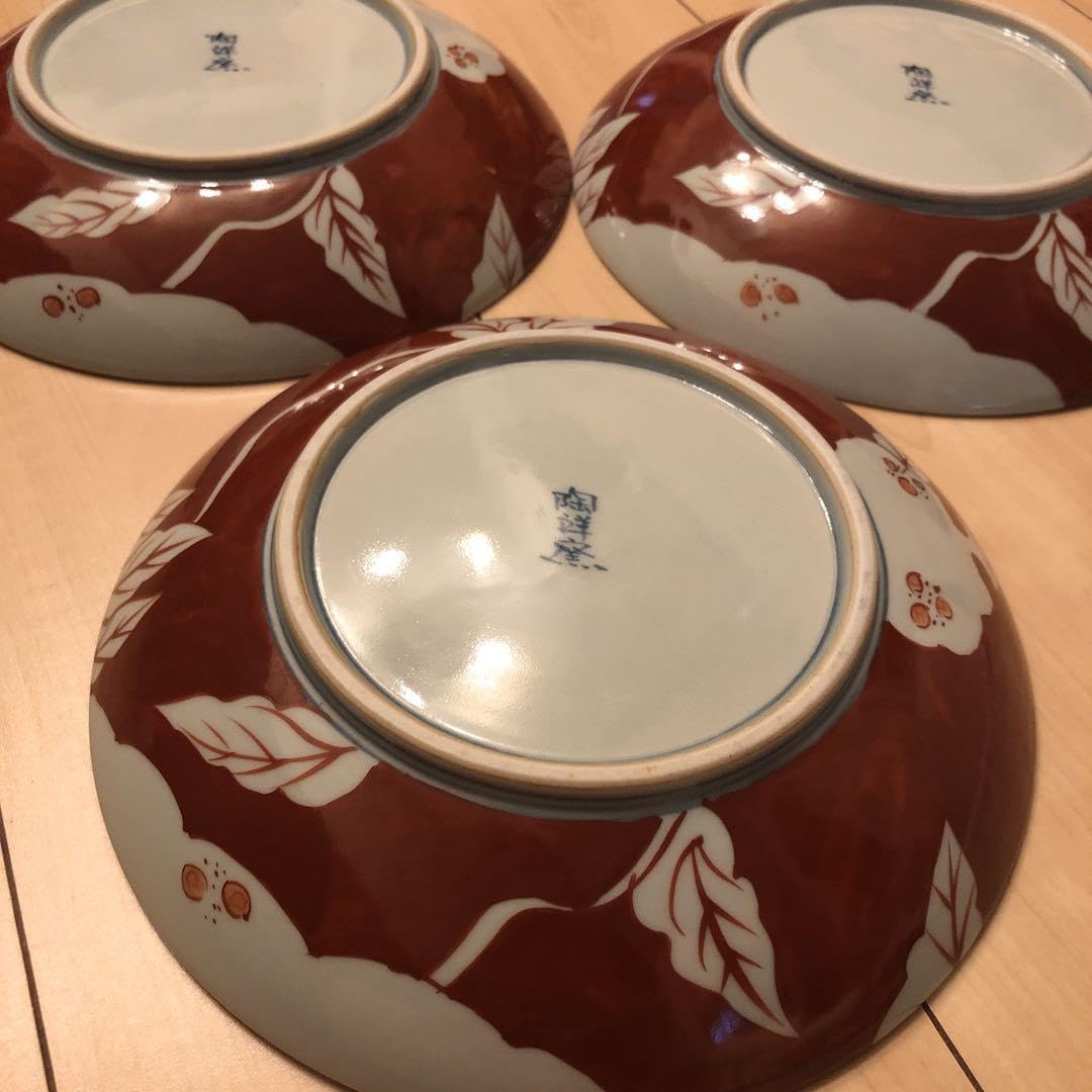 Amazon.co.jp: 有田焼 陶祥窯 大皿 赤絵 3枚 : ホーム＆キッチン