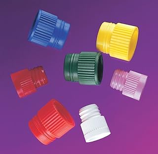 Stockwell Scientific 8585R Hollow Top Plug Caps for 16 mm Test Tubes, Red (Pack of 1000)