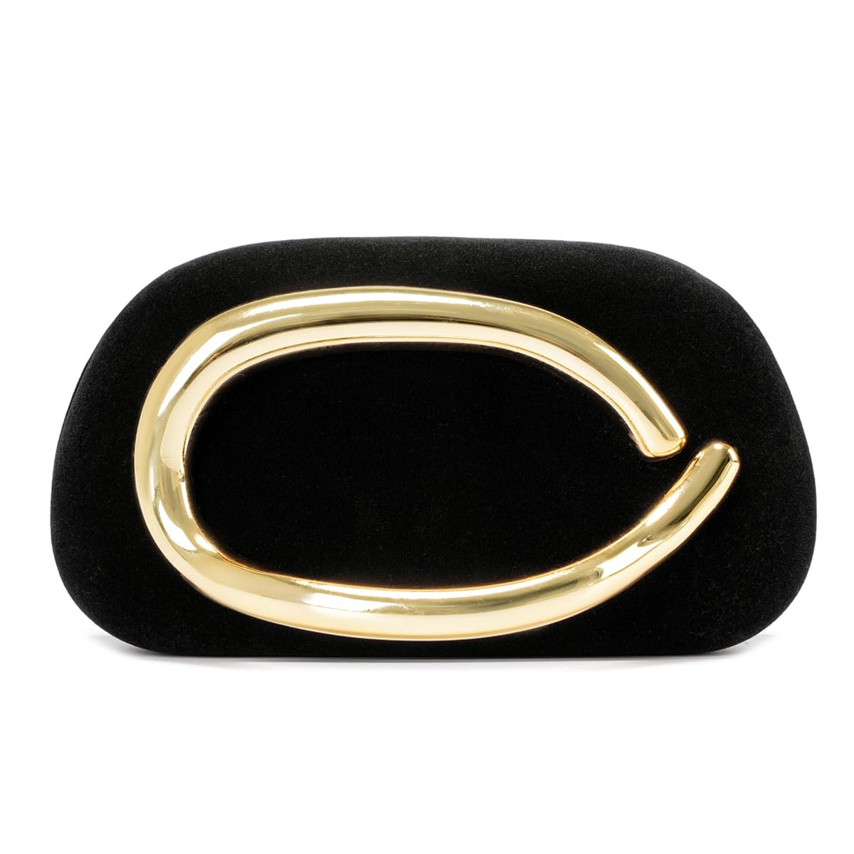 Pochette da sera da donna, in velluto, decorazione in metallo, borsa a tracolla, borsa a tracolla per festa di nozze causale