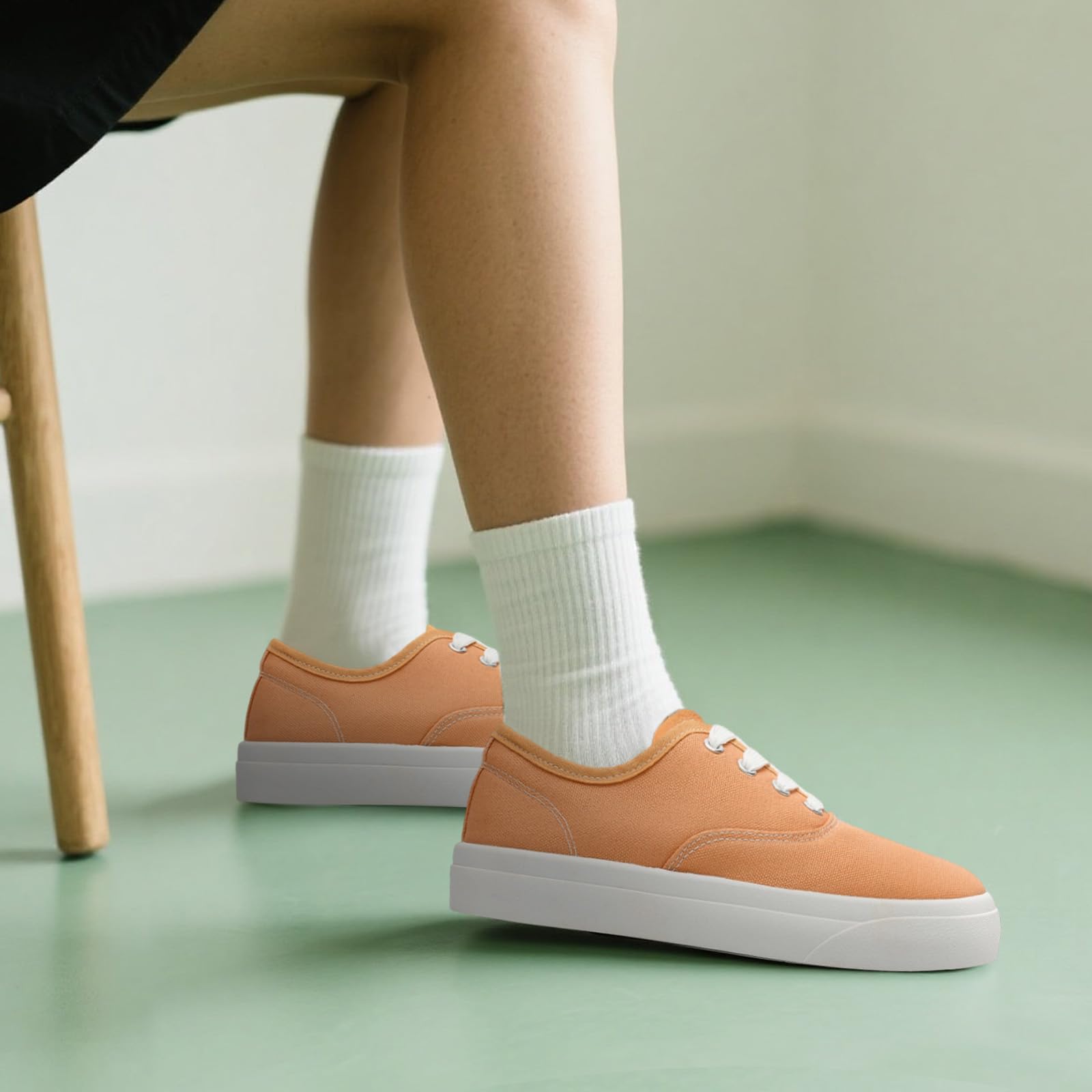 sharllen Donne Canvas Scarpe Donne Basso Top Sneakers Unisex Classic Lace Up Trainers per Gli Uomini Canvas Plimsolls Pompe Scarpe da Tennis Casual