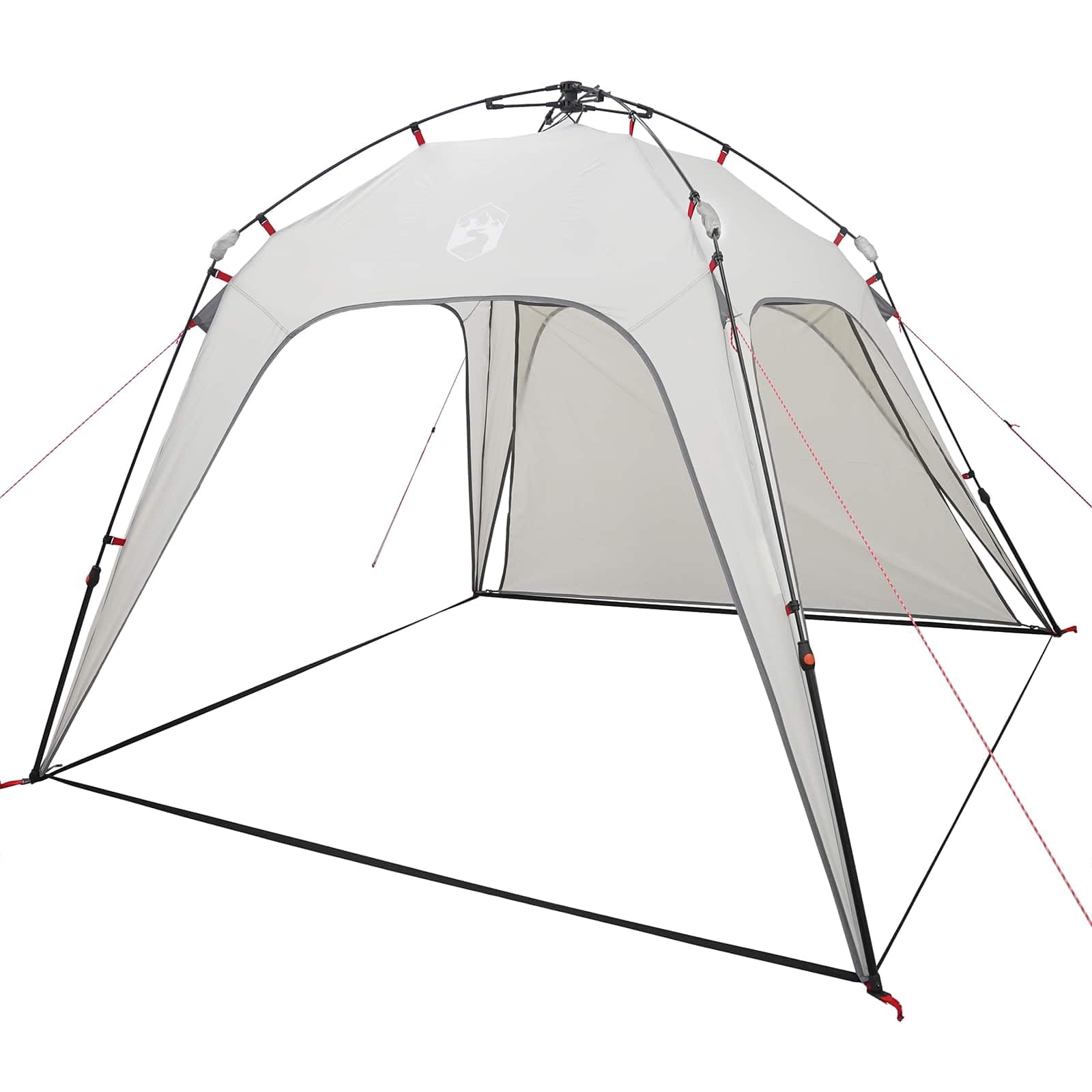 Tienda de campaña instantánea para 4 Personas, liberación rápida, Gris, 260 x 260 x 197 cm, Tienda de campaña para Exteriores, Ligera, Refugio Solar, fácil de Instalar, Adecuada para Picnic