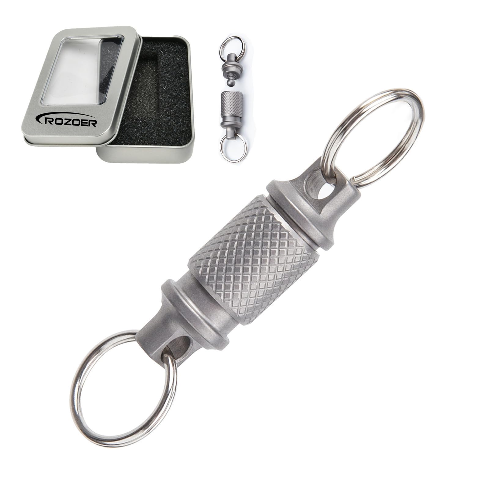 Titanium Alloy Keychain - Durable and Light Quick Release Accessory, Ideal for Everyday Carry