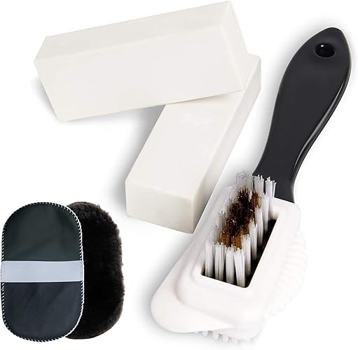 SAMMOO Professional Suede Shoe Cleaner Kit, Suede Nubuck 4Way Brush