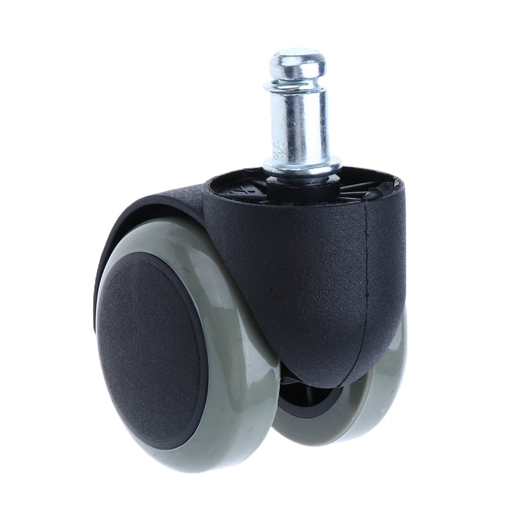 2'' Office Chair Universal Swivel Wheel Caster Replacement Rubber PU Nylon