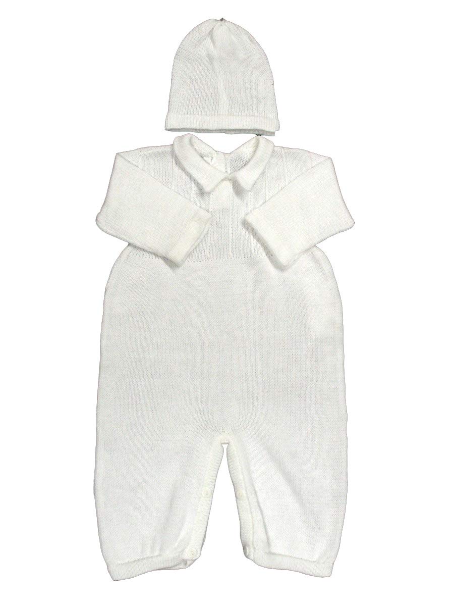 Baby's Trousseau Romper w/Knitted Skeet Design w/Hat A774 (3 Months)