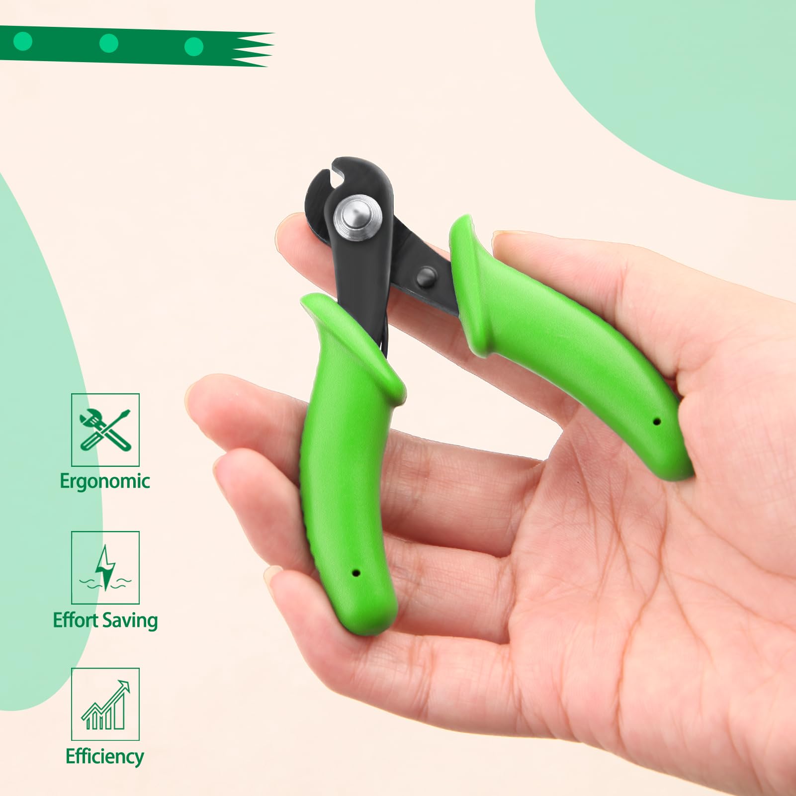 SPEEDWOX Pince coupante de fil à mémoire de forme avec mini pince à ressort, pince coupante de fil à mémoire de forme de 7,6 cm pour la fabrication de bracelets, le perlage, les loisirs créatifs