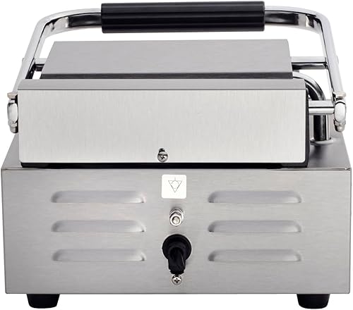 Miniatura 57 de Kratos Parrilla de sándwich Panini eléctrica comercial con placas ranuradas, superficie de cocción de 18.7 x 9 pulgadas, prensa Panini de encimera